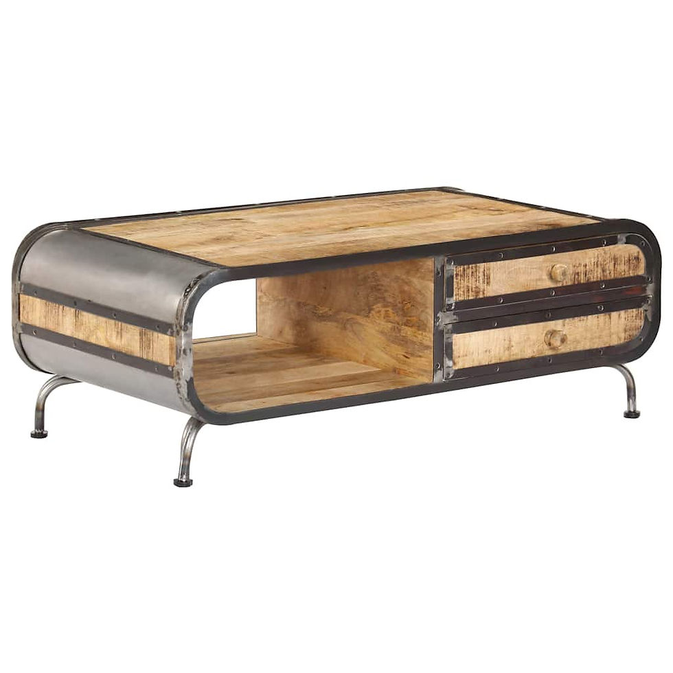 Miniaturbild: Couchtisch 100 x 50 x 35 cm Mango-Massivholz
