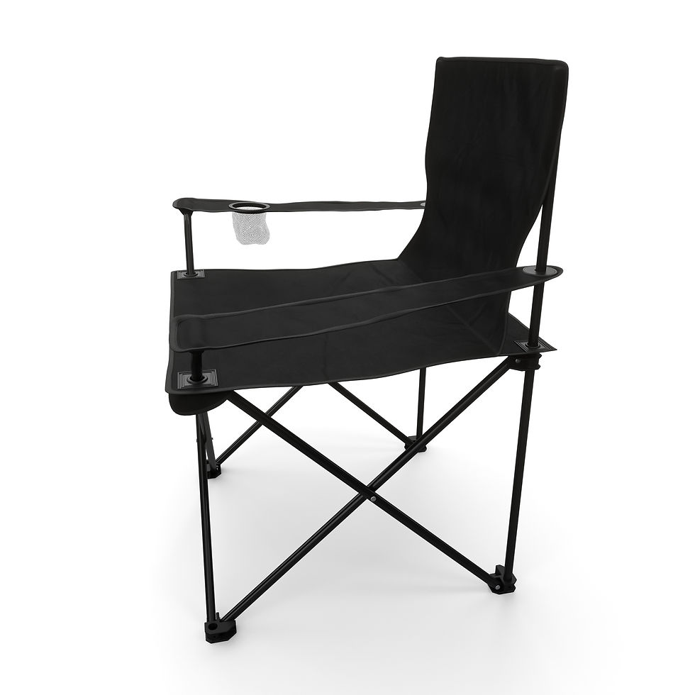 Miniaturbild: Camping Klappstuhl 4er Set schwarz