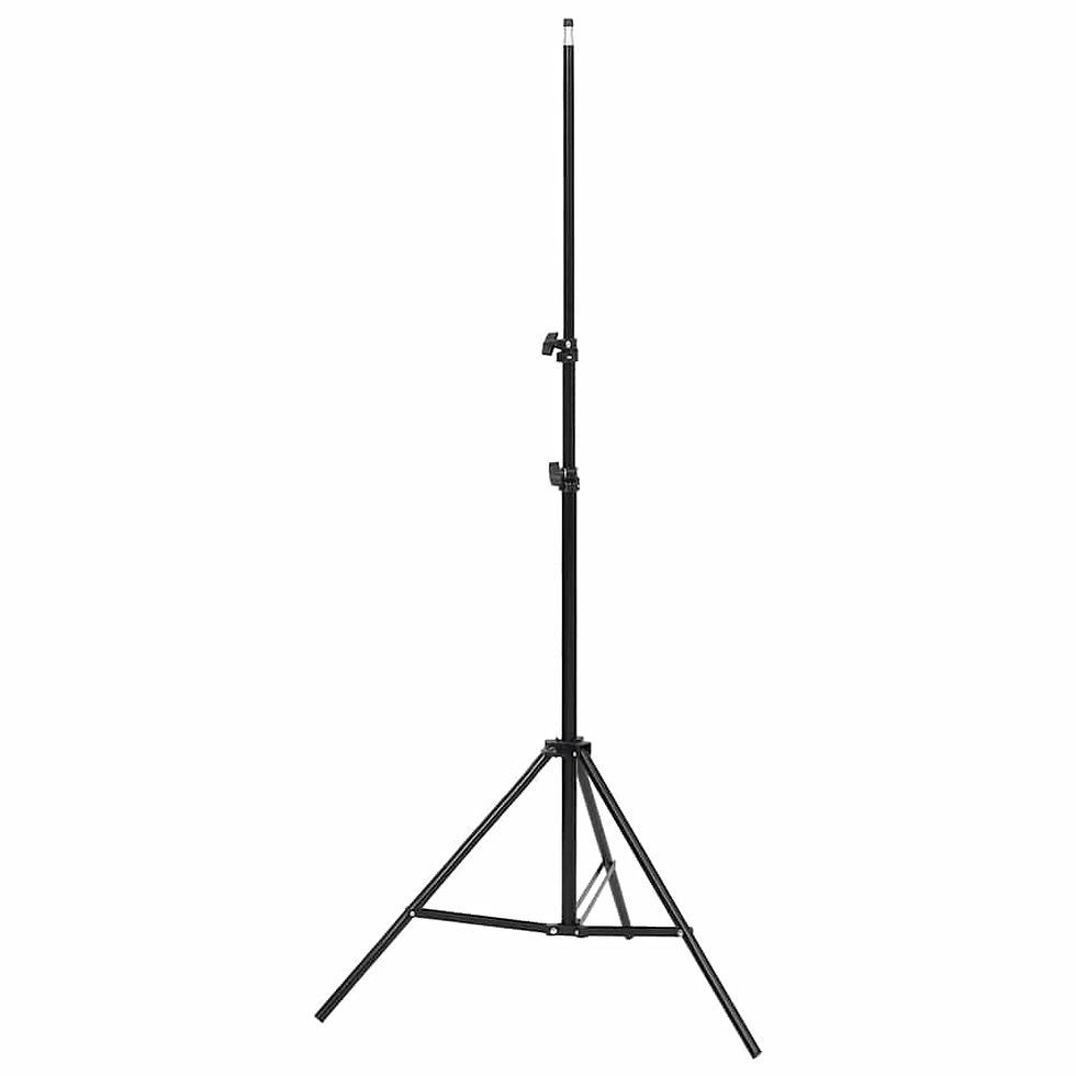 Miniaturbild: Fotostudio-Set mit Beleuchtung, Hintergrund und Reflektor