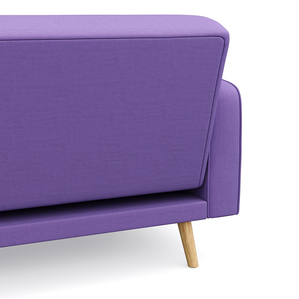 Miniaturbild: Schlafsofa SAIDY als Bett ausgezogen Violett