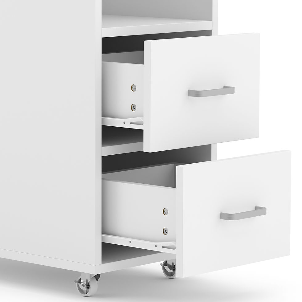 Miniaturbild: Korpus MODULO 30 x 60 x 65 cm 2 Schubladen weiss