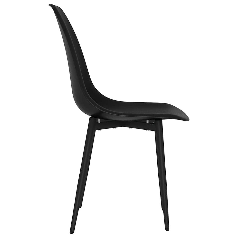 Miniaturbild: Esszimmerstühle 2 Stk. Schwarz PP