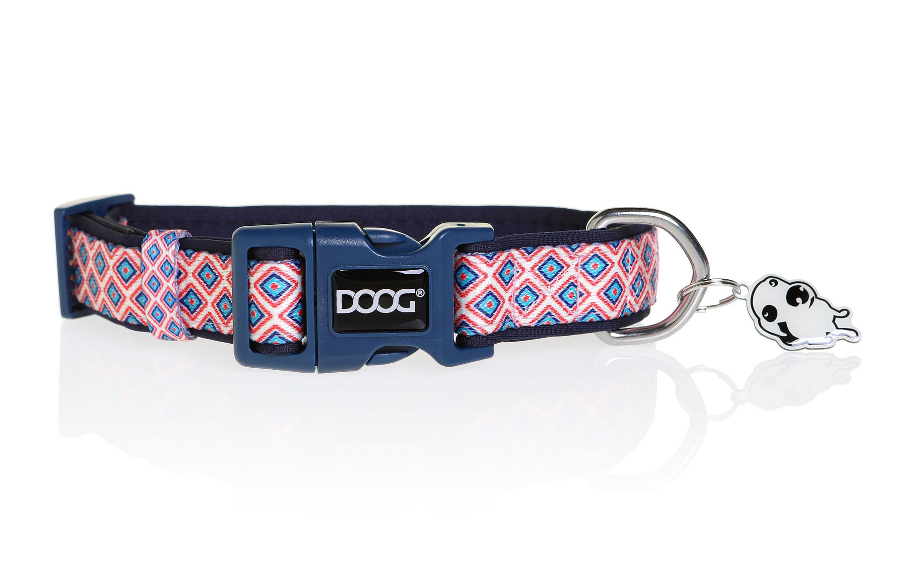 Doog Halsband Gromit XS Blau / Weiss / Rot – navy / white / red / chevron