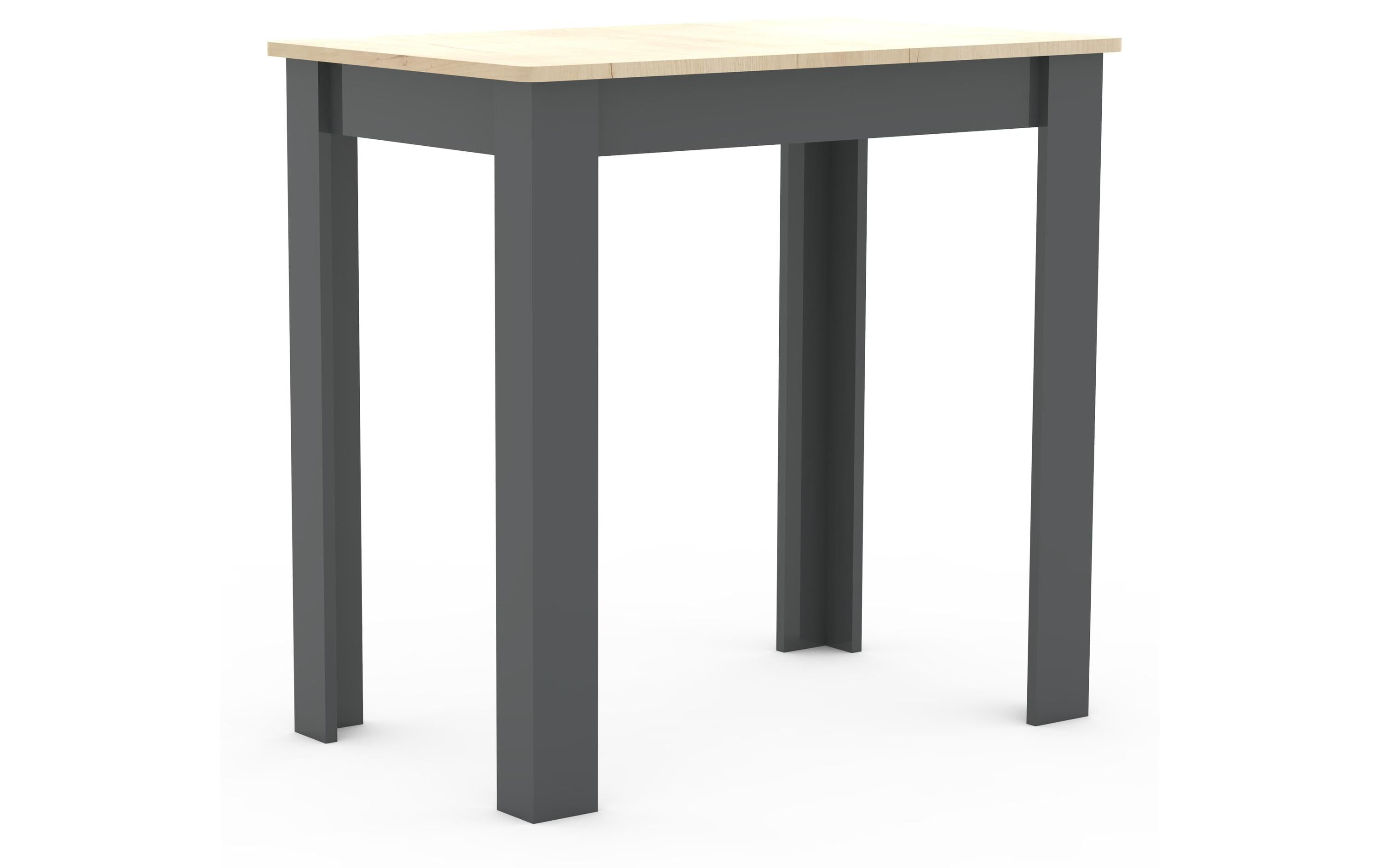 VCM Tisch Esal 80 80 x 76 cm, Braun/Grau