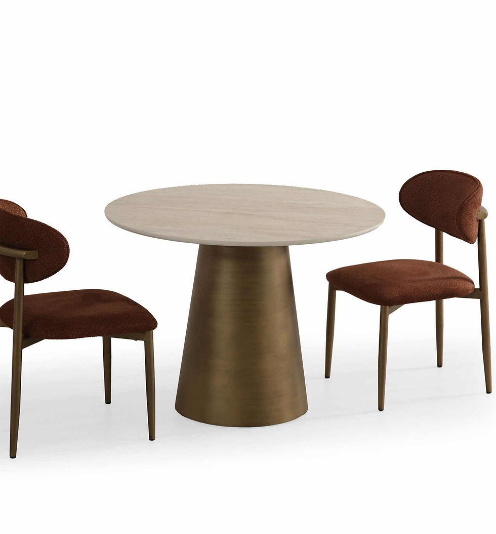 Gusto Esstisch gold rund