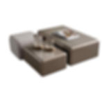Aqua GK Couchtisch Set 3-teilig