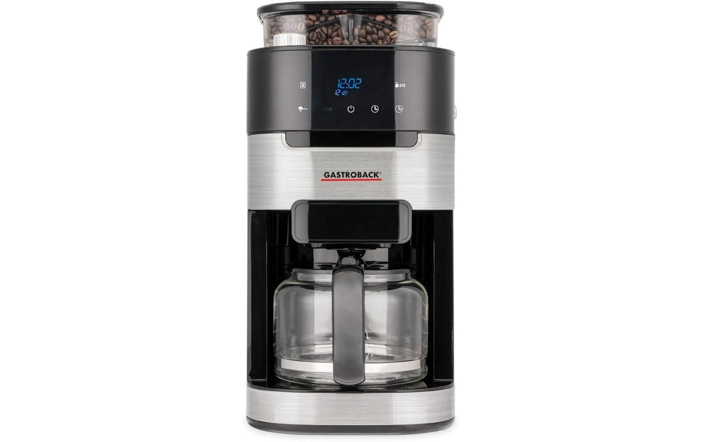 Gastroback Filterkaffeemaschine Grind & Brew Pro Thermo Schwarz/Silber – 900W
