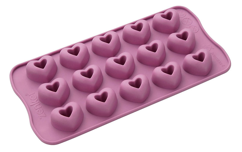 Miniaturbild: Zenker Pralinenform Herz – Silikon, 210x115mm, für 15 Herzen