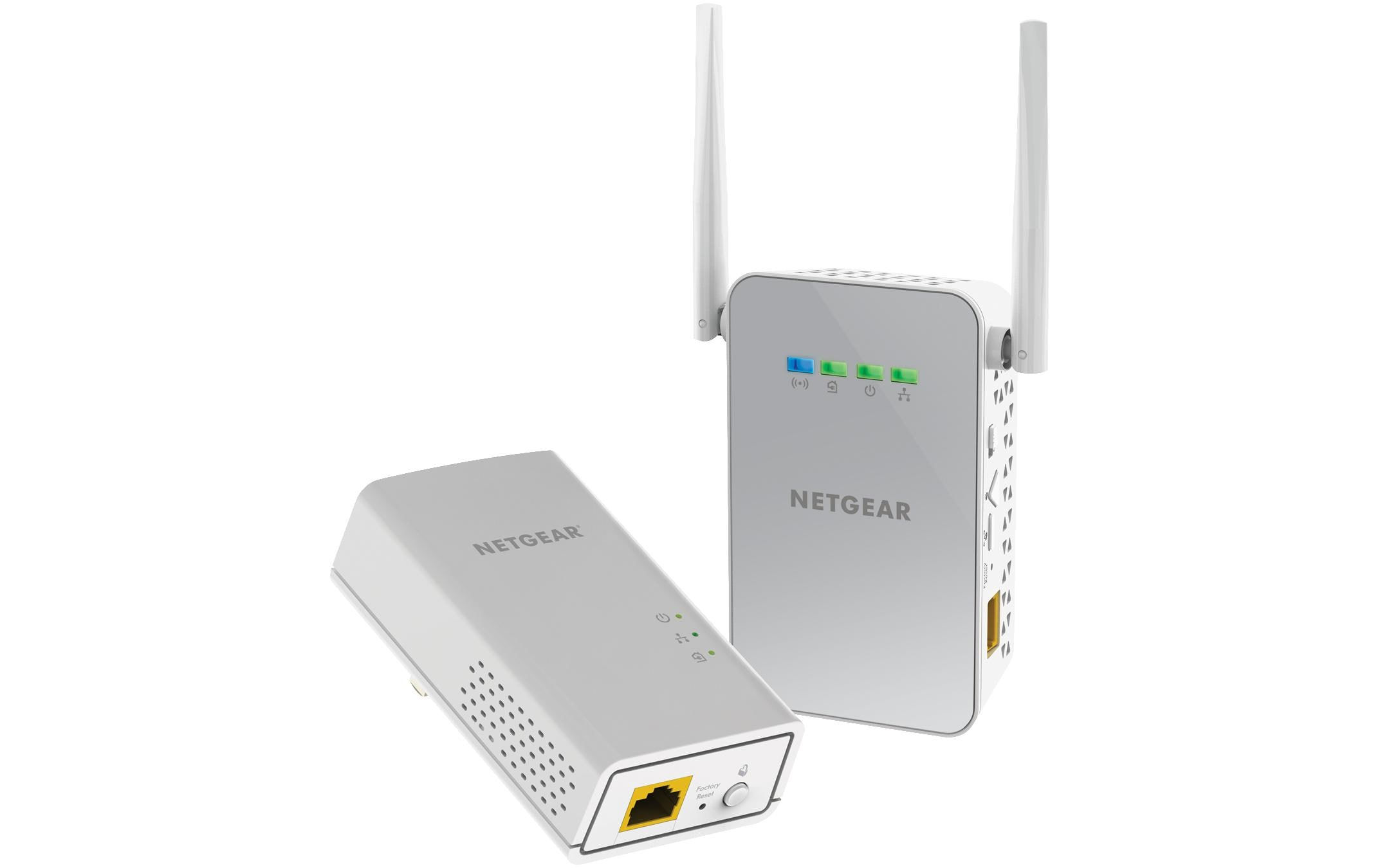 Netgear Powerline PLW1000 Starterkit – Powerline 1000Mbps, 1x1Gbit Port, 1xWLAN