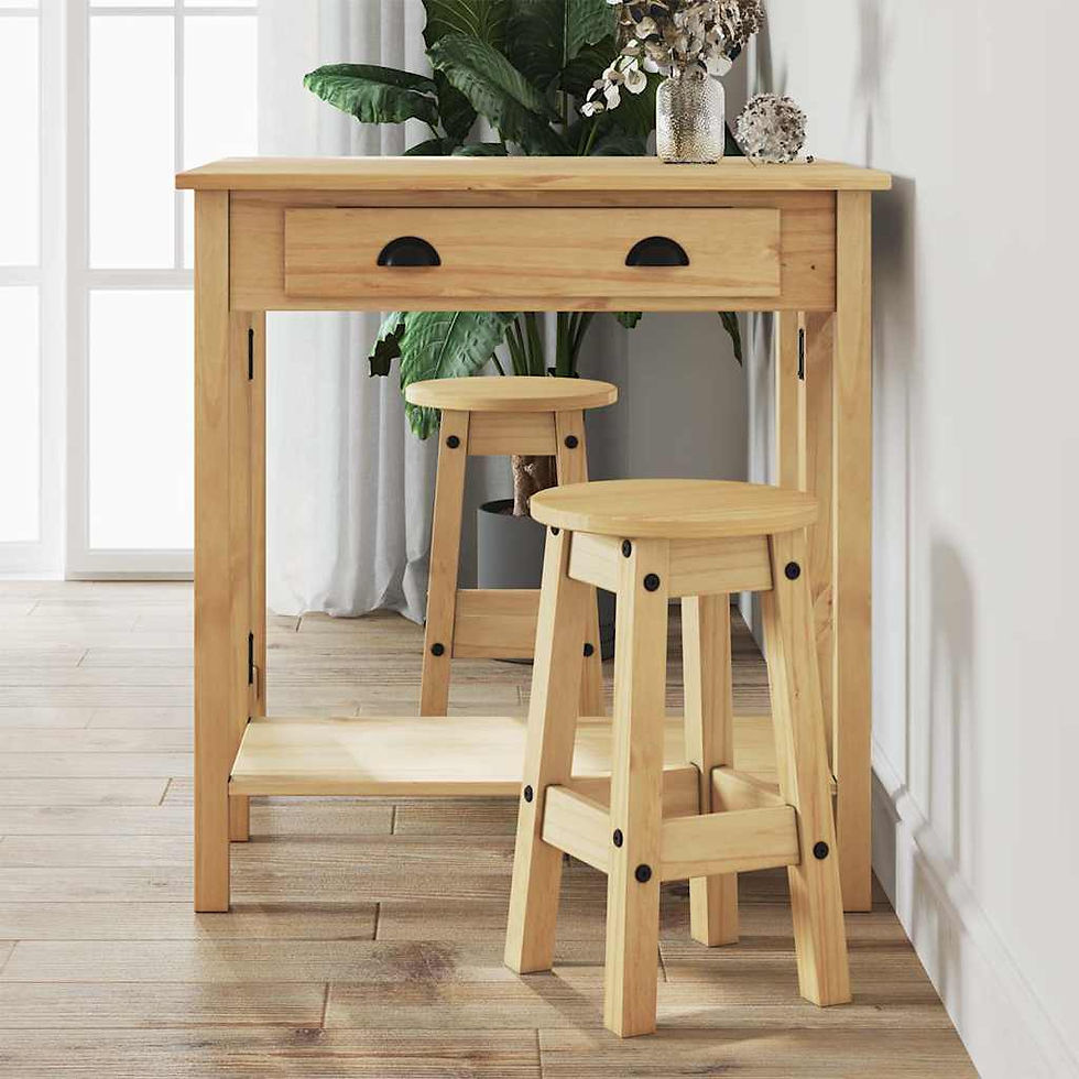 Miniaturbild: 3-tlg. Bar-Set Massivholz Kiefer