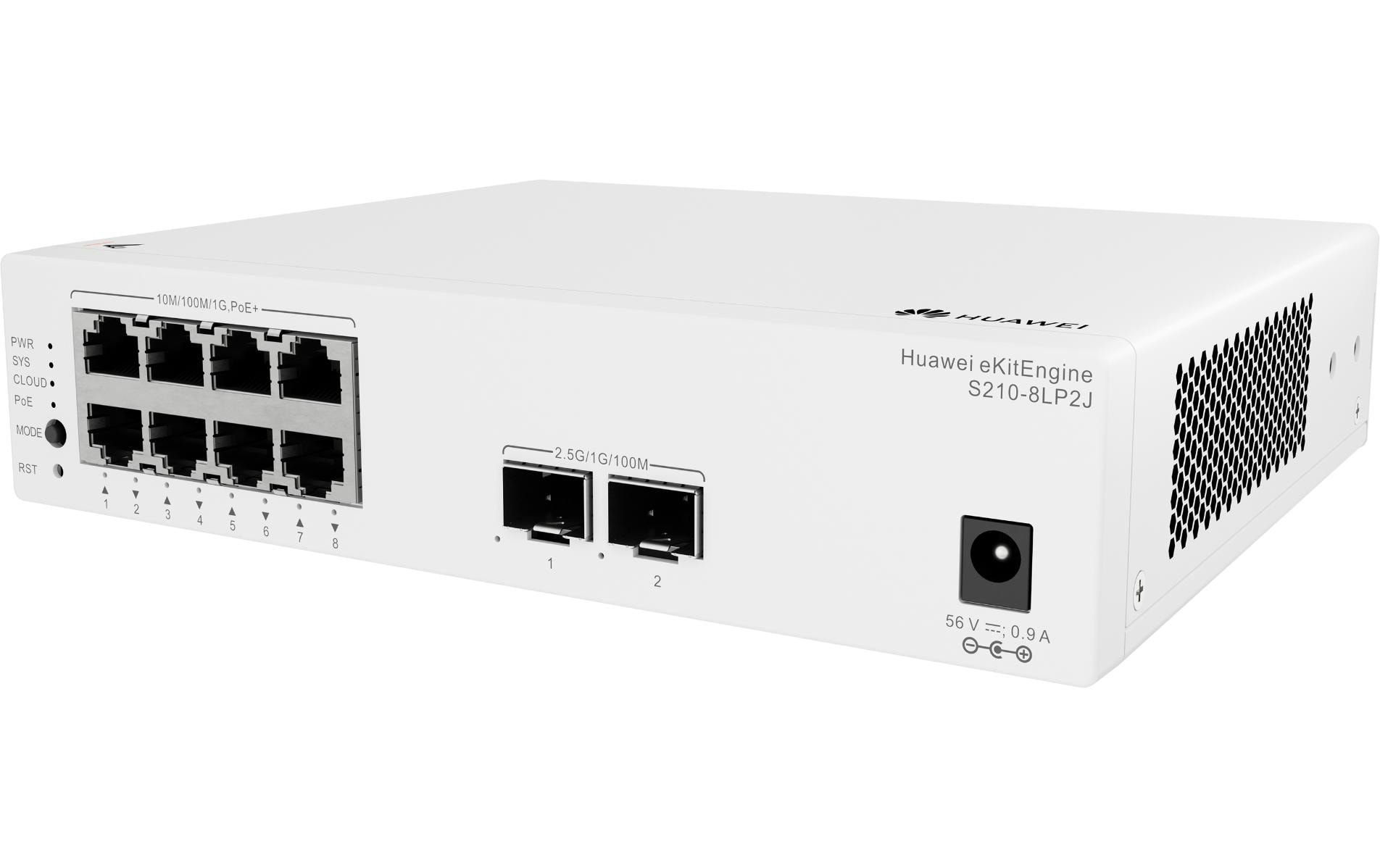 Huawei eKit PoE+ Switch eKitEngine S210 Series S210-8LP2J 10 Port