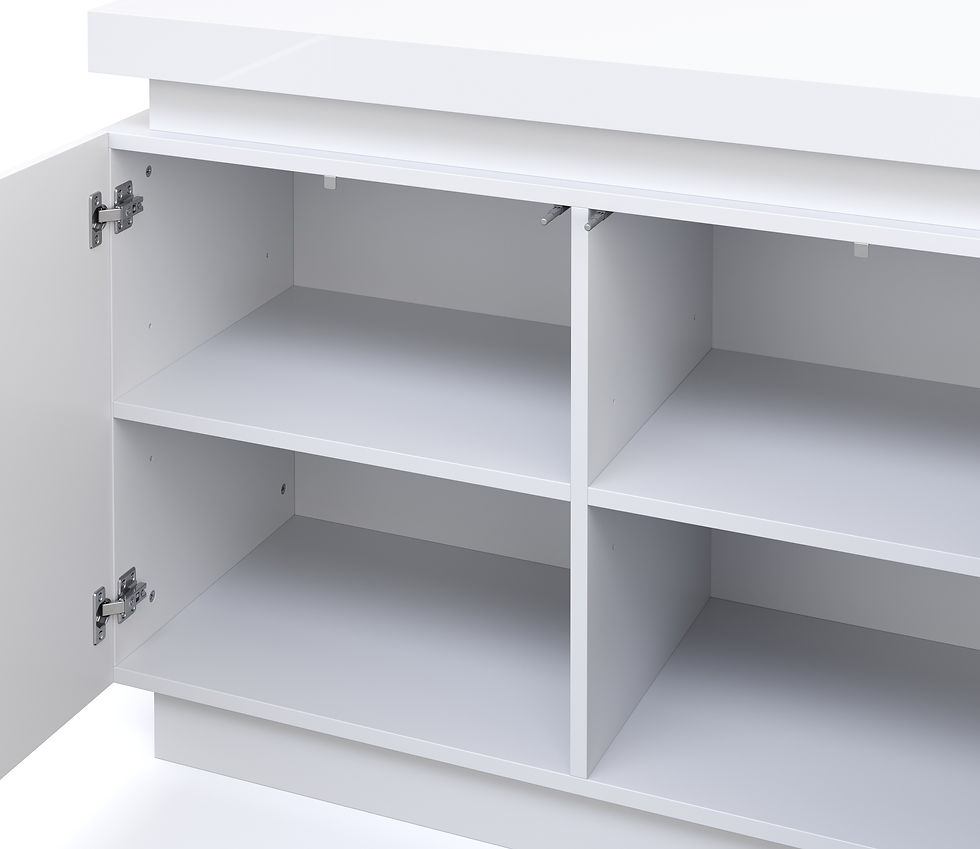 Miniaturbild: Sideboard Elvio LED Weiss 150 x 75 cm