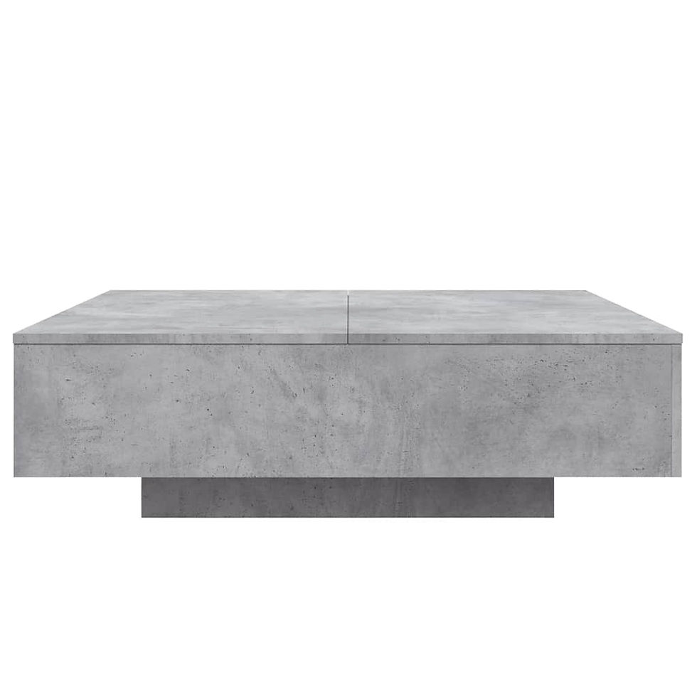 Miniaturbild: Couchtisch mit LED-Leuchten Betongrau 100x100x31 cm