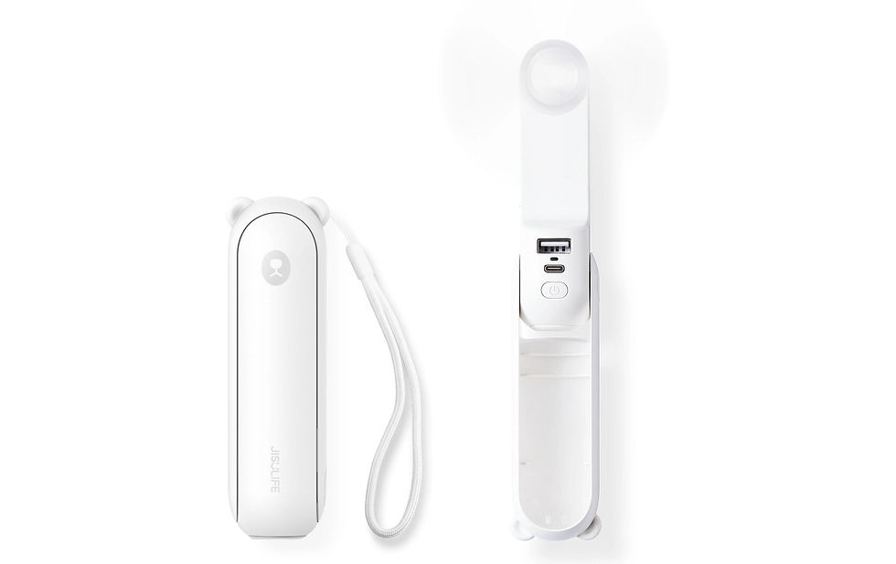 Miniaturbild: Jisulife Handventilator Life8 Plus Weiss – 4500mAh, 1.2 Watt,