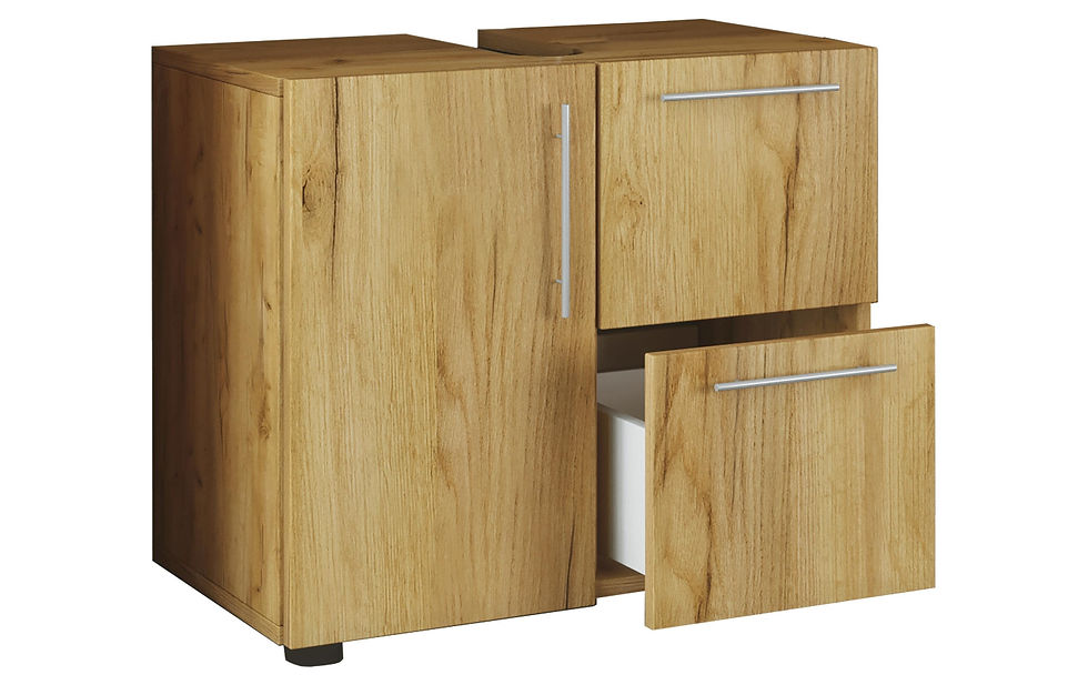 Miniaturbild: VCM Waschbeckenunterschrank Flandu 61 x 51 cm, Honig/Eiche