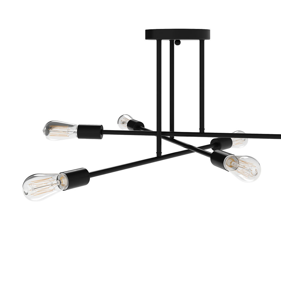 Miniaturbild: Deckenlampe PERSY 6 Lampen schwarz