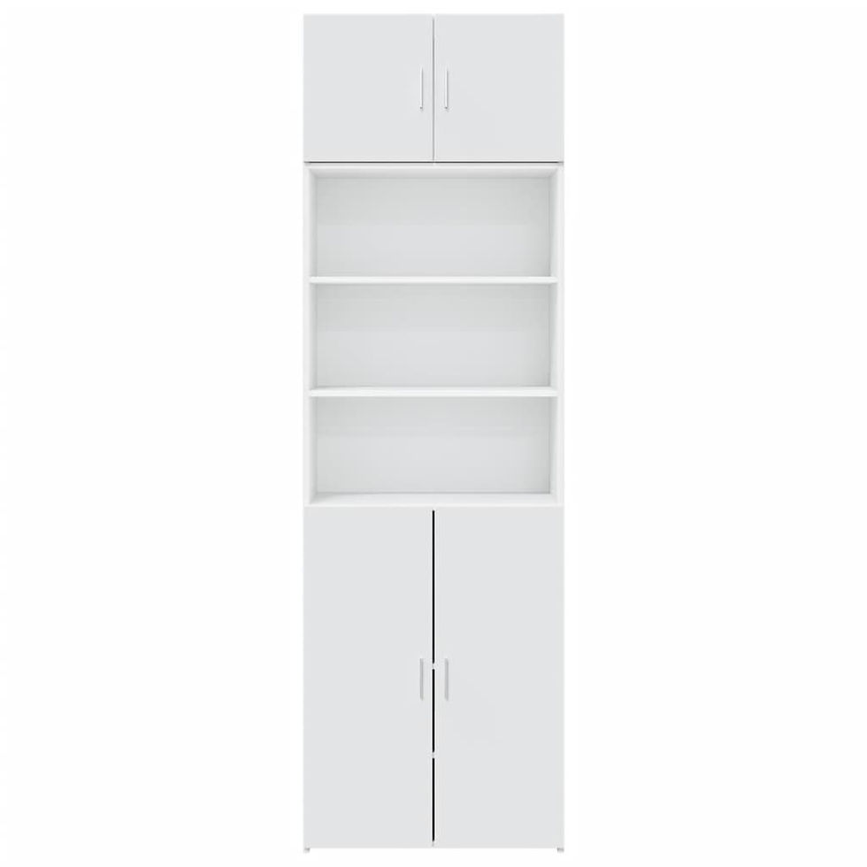 Miniaturbild: Hochschrank Weiß 70x42,5x225 cm Holzwerkstoff