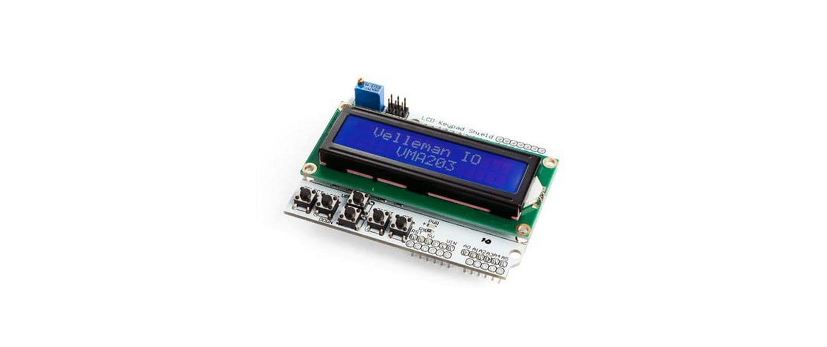 Whadda Display LCD1602 & Keypad Shield für Arduino – SHIELD FOR ARDUINO