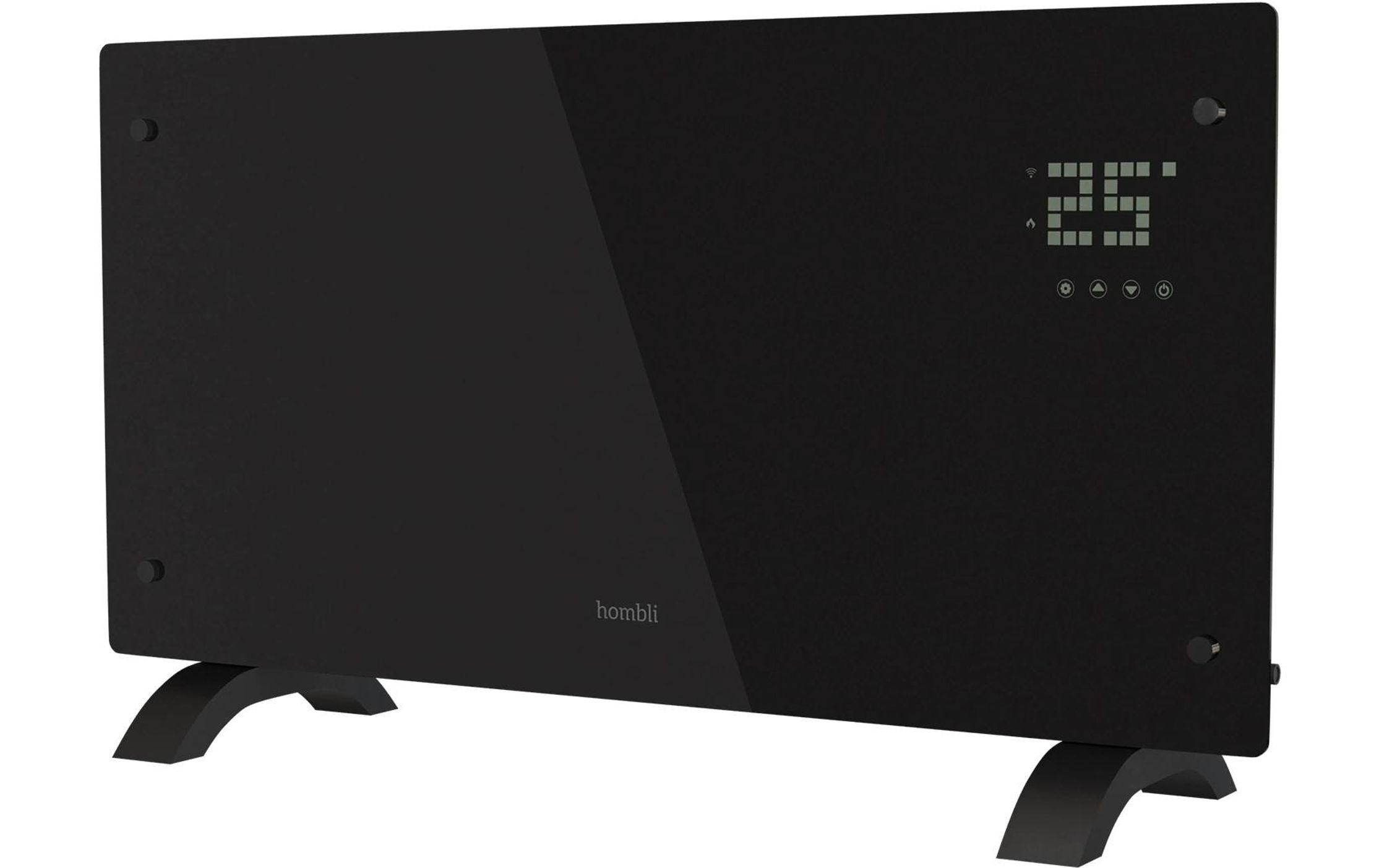 hombli Konvektor 2000W, Schwarz – 2000W Black Glass