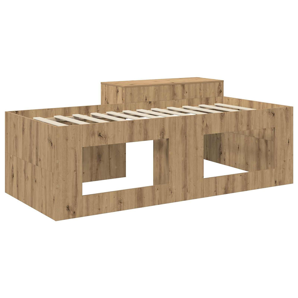 Miniaturbild: Hochbett mit Schreibtisch für Kinder Artisan-Eiche
