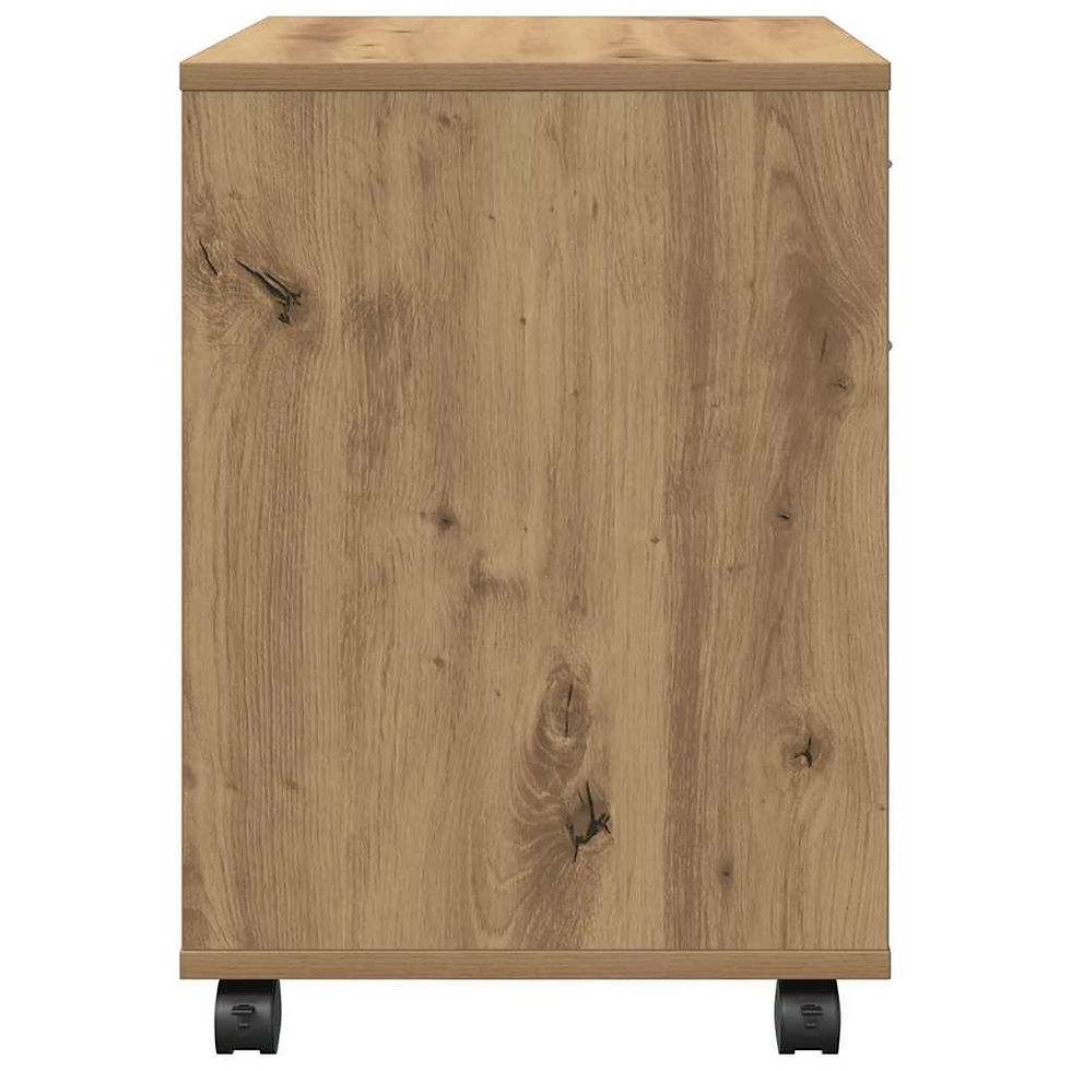 Miniaturbild: vidaXL Rollcontainer Artisan-Eiche 45x38x54 cm Holzwerkstoff