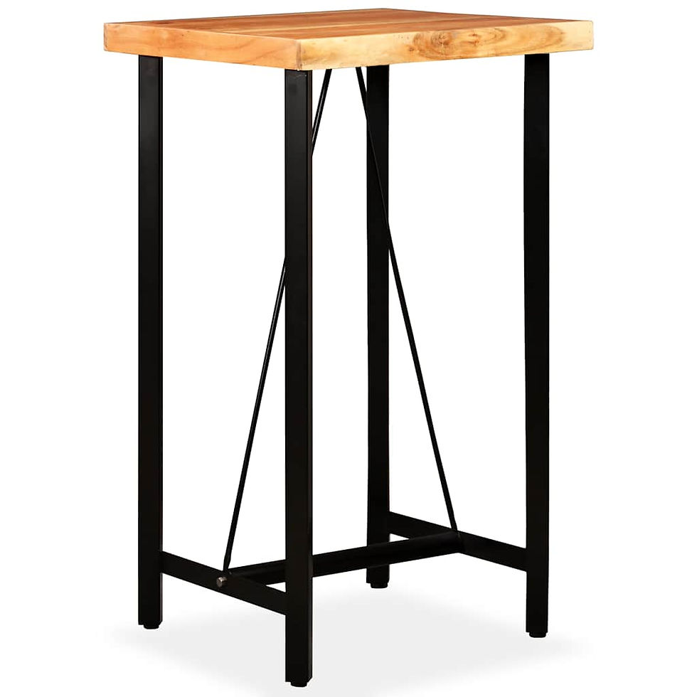Miniaturbild: Bar-Set 3-tlg. Akazie Massivholz, Echtleder und Canvas