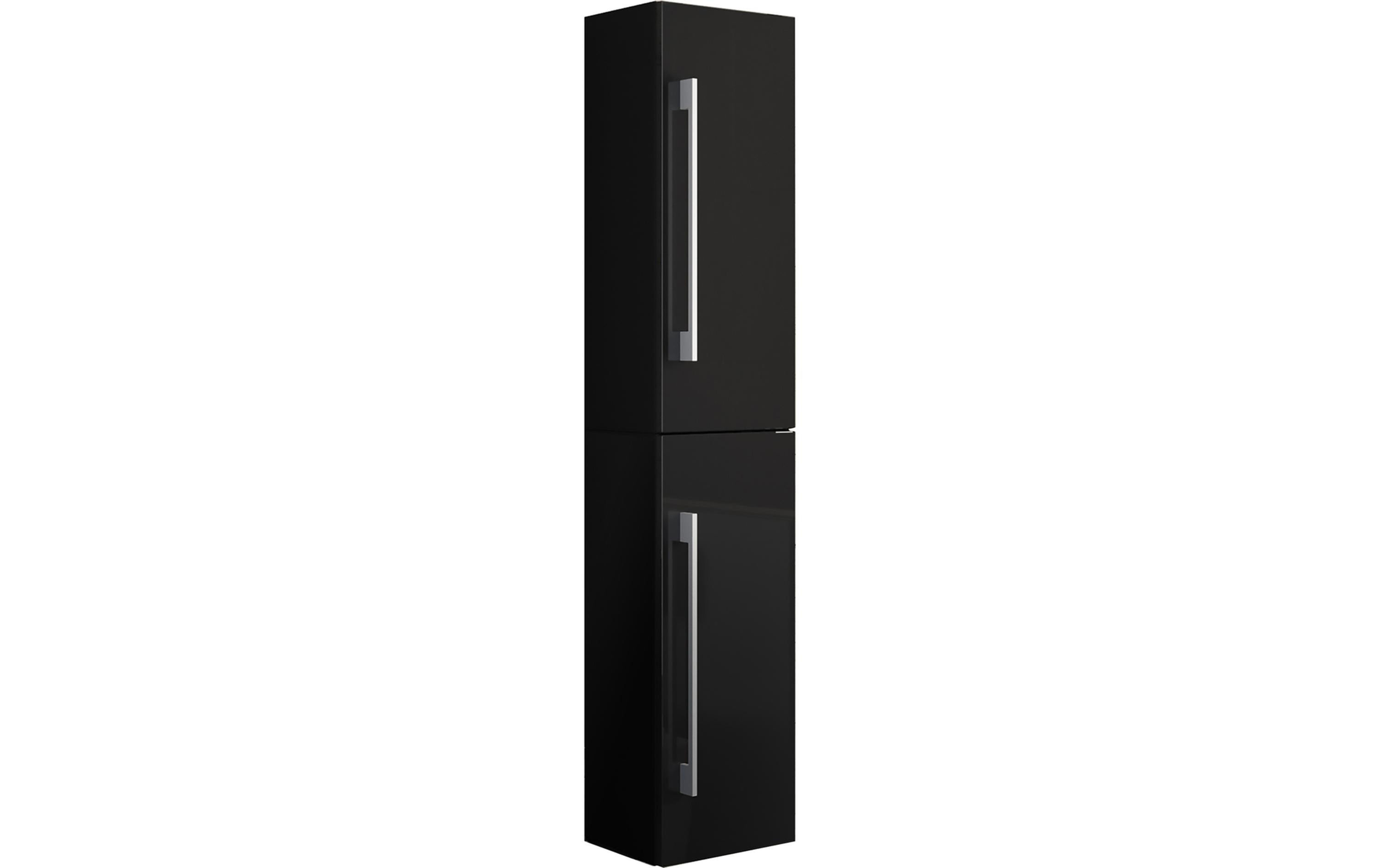 VCM Badezimmerregal Badinos 33 x 150 cm, Schwarz