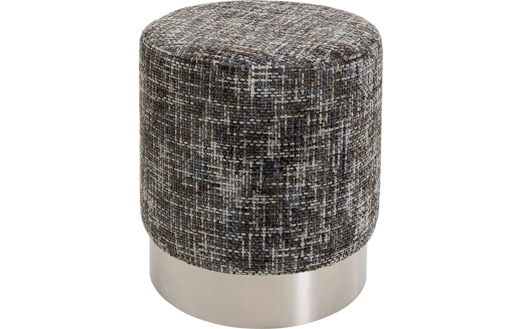 Kare Hocker Berry High 39 cm, Grau – Silber Dunkelgrau Ø39cm