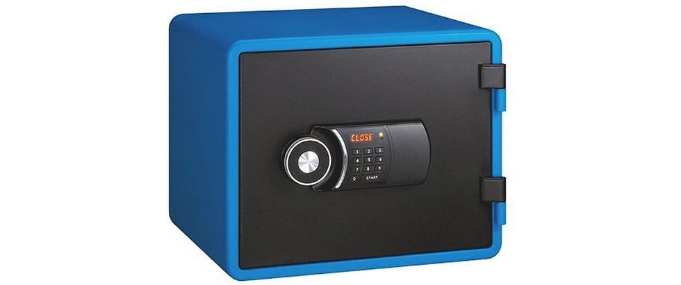 Miniaturbild: Rieffel Feuerschutztresor VT-FS Blau – elektr. Zahlenschloss