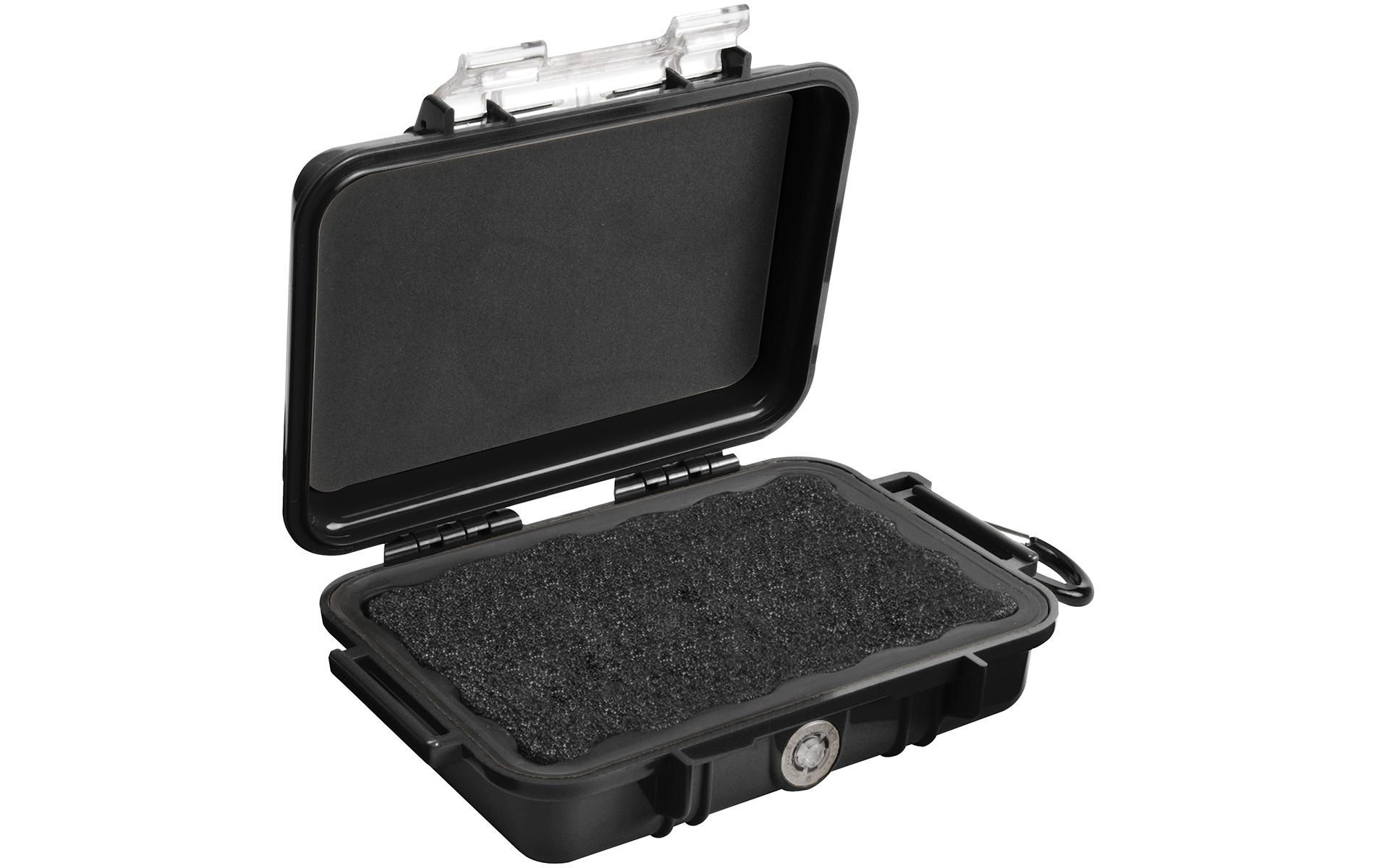 Peli Schutzkoffer Micro 1020 ohne Schaumstoffeinlage, Schwarz – 1020-025-110E