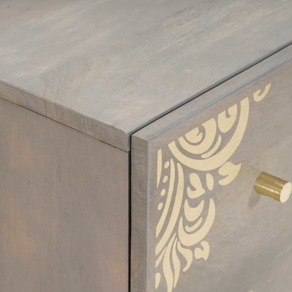 Badezimmerschrank-Set 3 stk. 180 x 33 x 75 cm Massivholz Mango