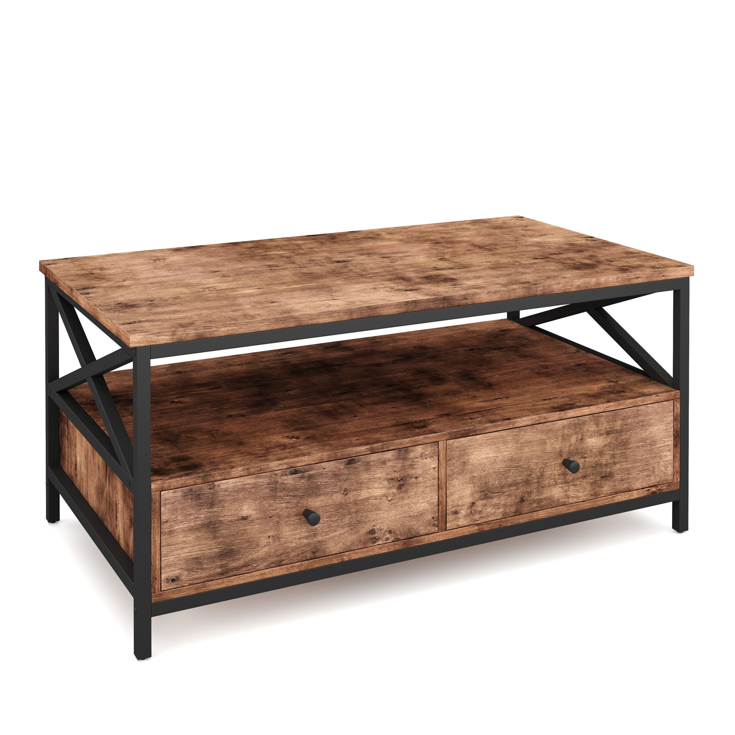 Beistelltisch Bonita mit Schubladen 100 x 55 x 45 cm