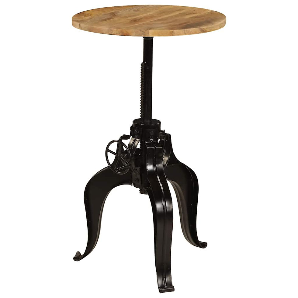 Miniaturbild: Bartisch Massivholz Mango 60×(76-110) cm