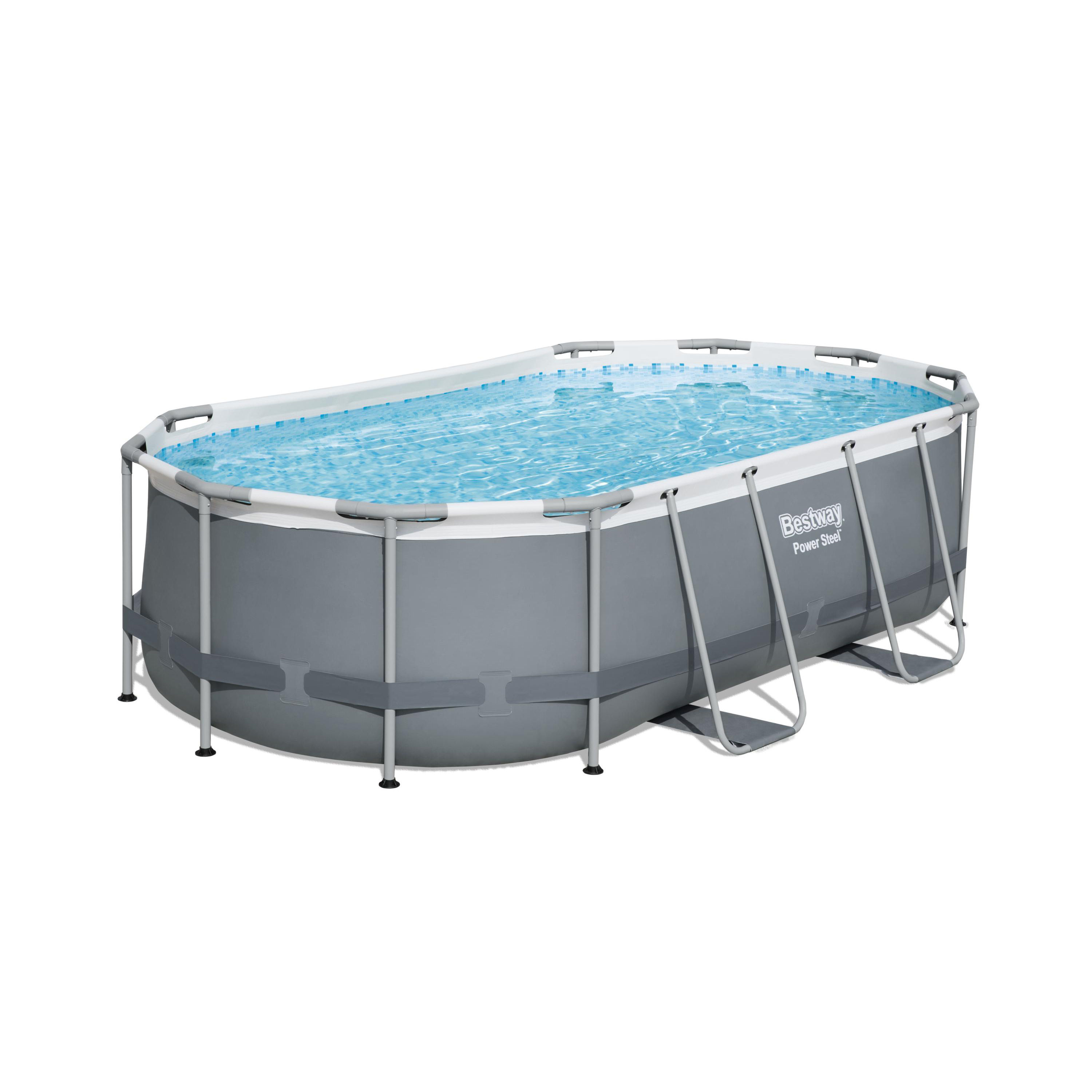 Bestway Ovalpool Komplett-Set 424 x 250 x 100 cm