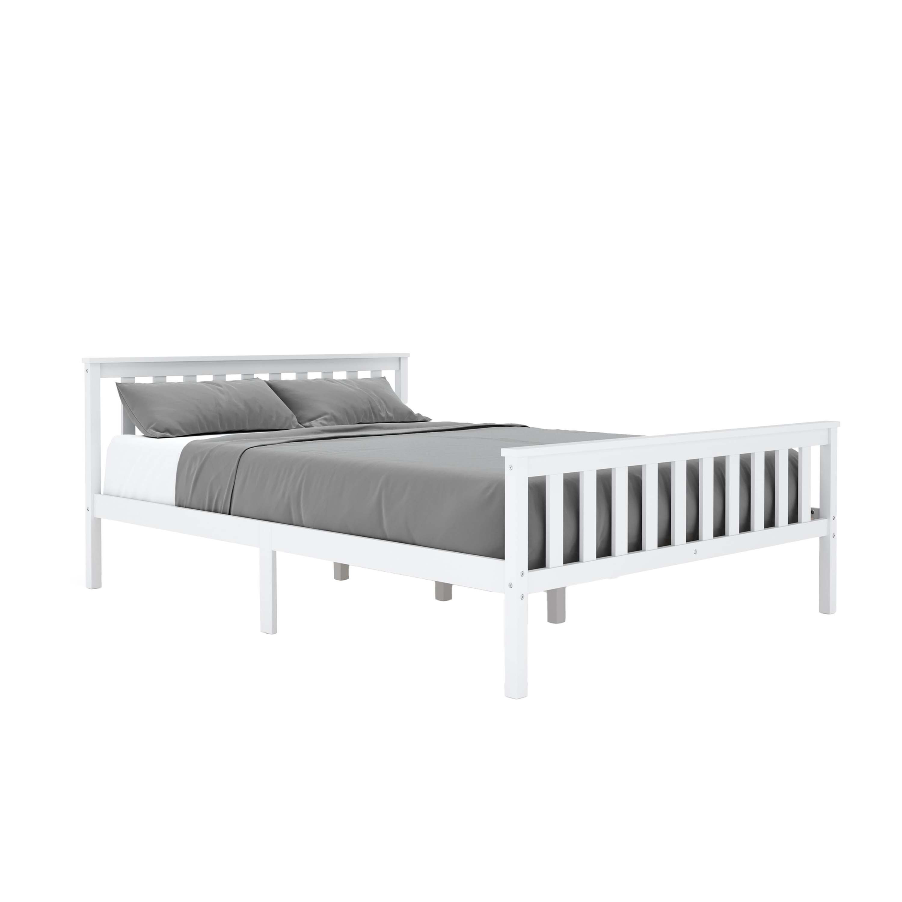 Massivholzbett EMILY 140 x 200 cm weiss