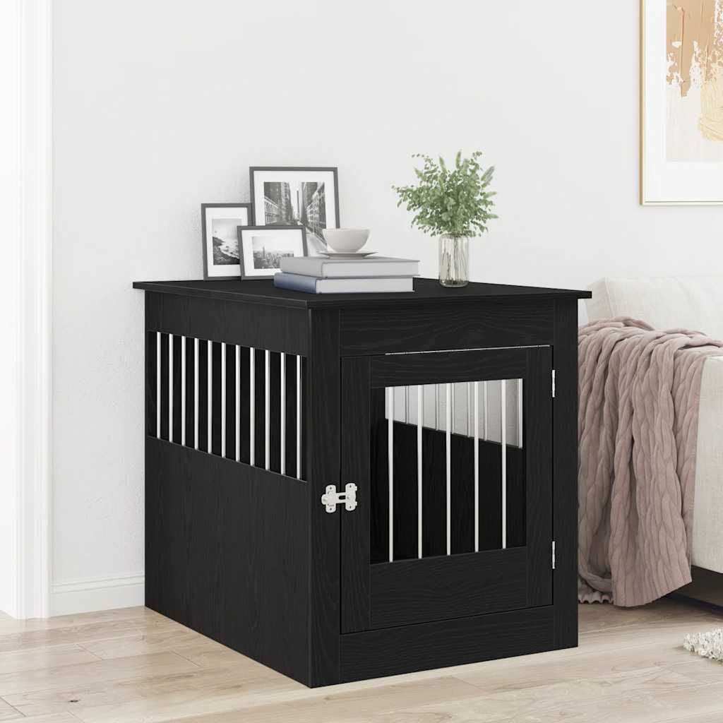 Hundebox Möbel Schwarze Eiche 64,5x80x71 cm Holzwerkstoff