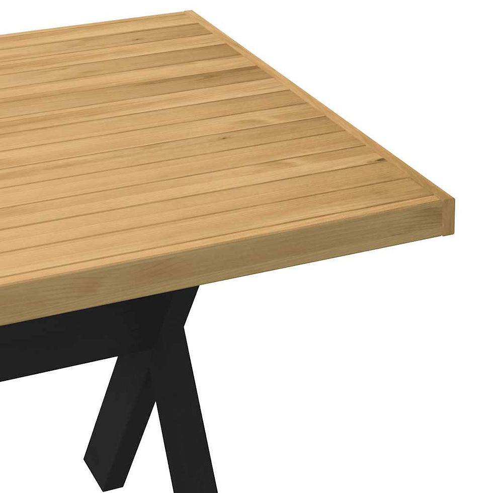 Miniaturbild: Esstisch NOAIN X-Form-Beine 180x90x75 cm Massivholz Kiefer