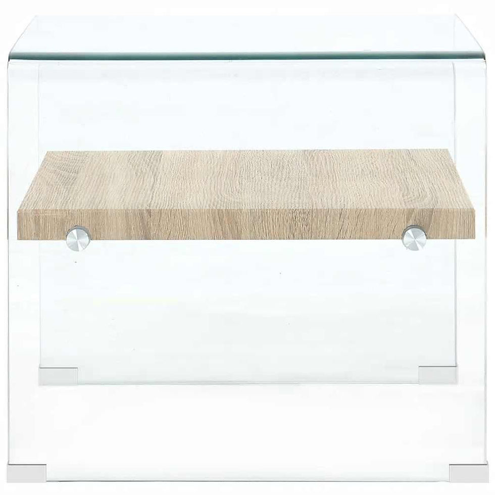Miniaturbild: Couchtisch Transparent 50×50×45 cm Hartglas