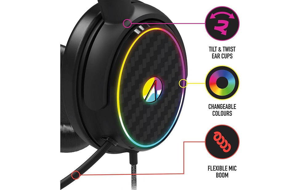 Miniaturbild: Stealth-Gaming Gaming-Headset C6-100 Schwarz – Multiplattform