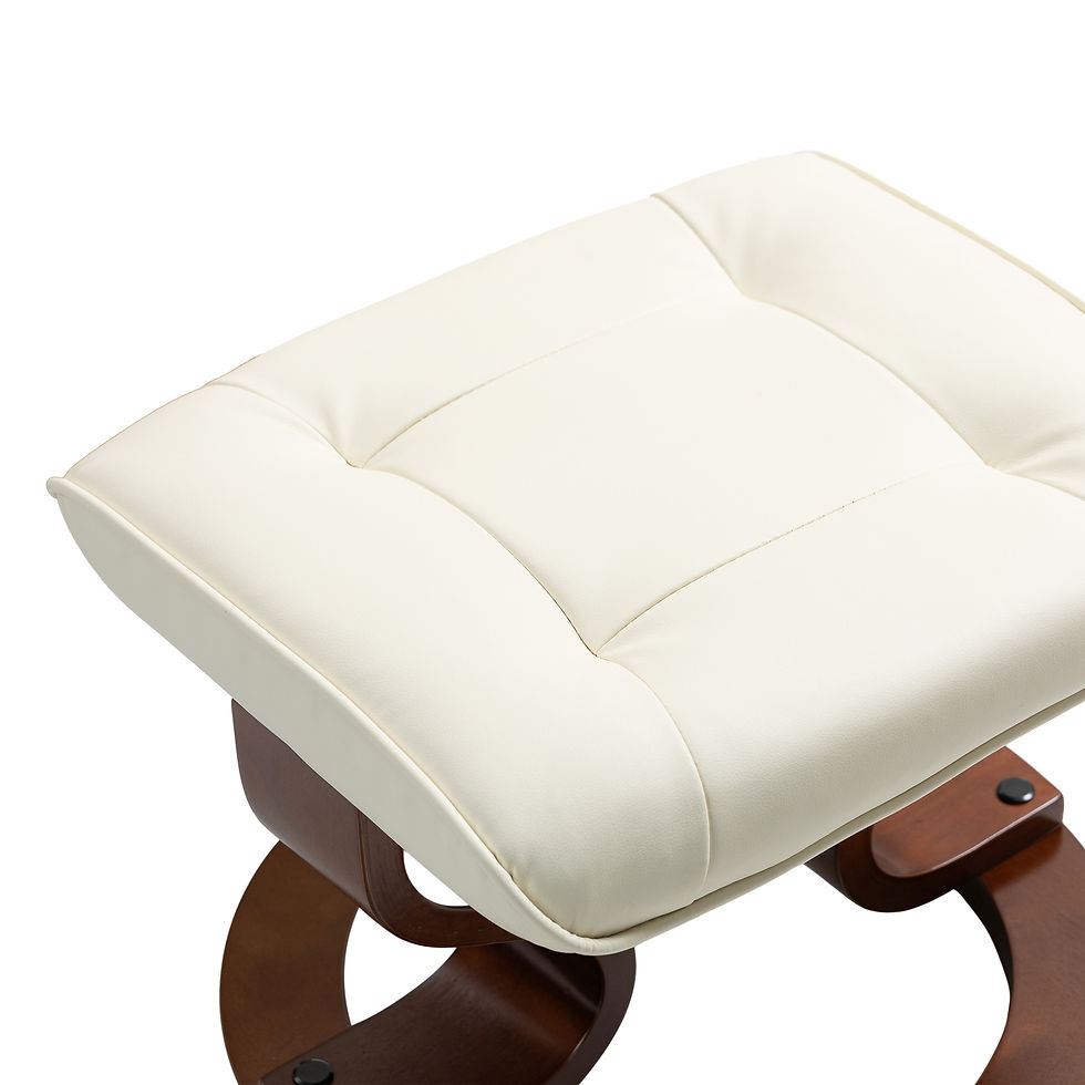 Miniaturbild: Relaxsessel VITALII mit Hocker Beige