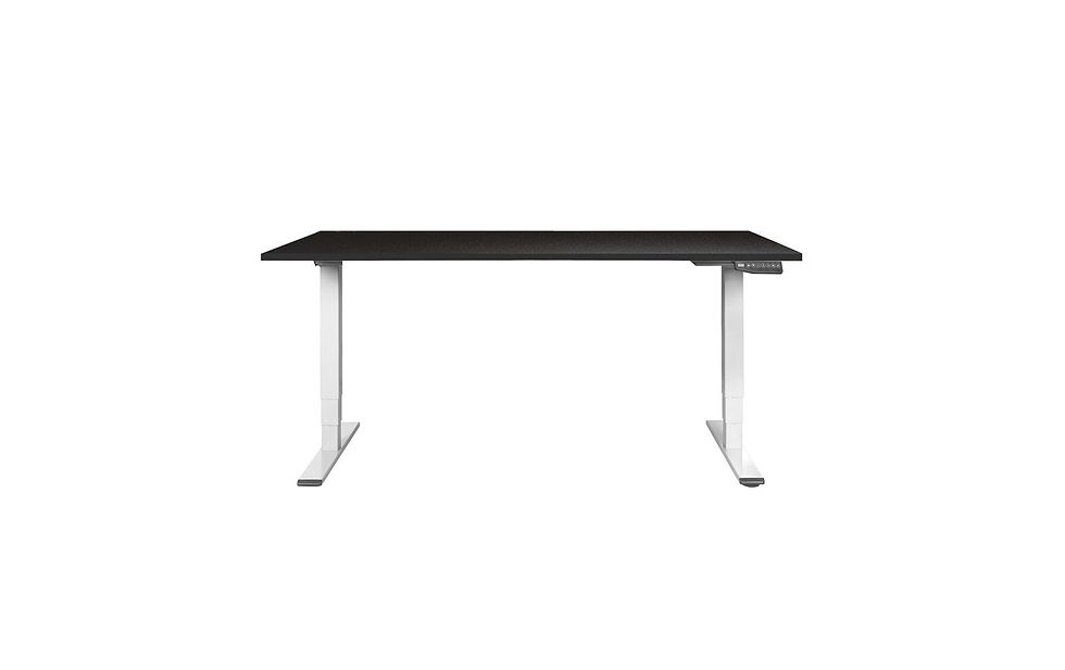 Miniaturbild: Contini höhenverstellbarer Bürotisch 1.6x0.8 m Schwarz/Gestell weiss