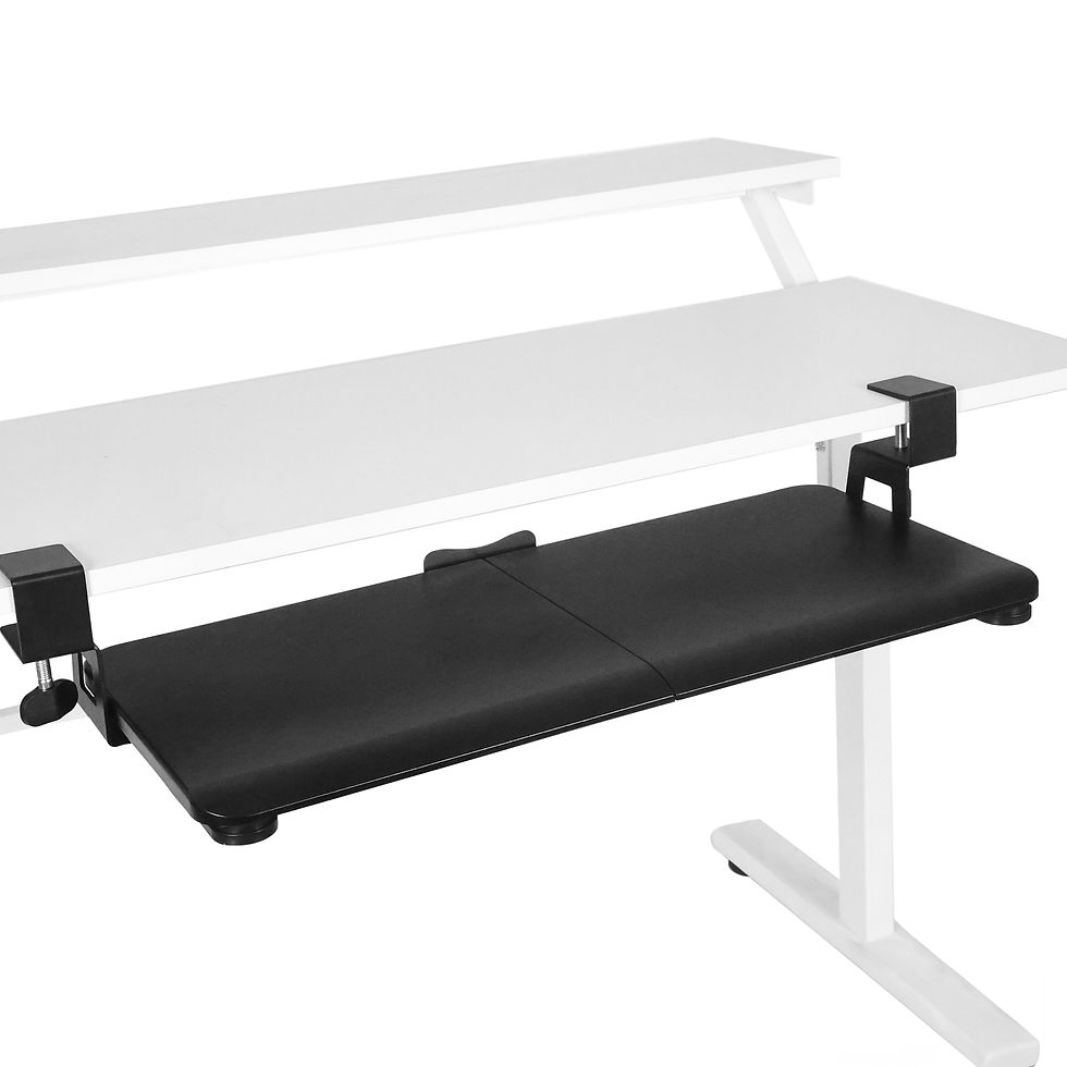 Miniaturbild: Tastaturablage ausziehbar 65 x 30 cm schwarz