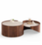 Atlantis Couchtisch Set Nussbaum