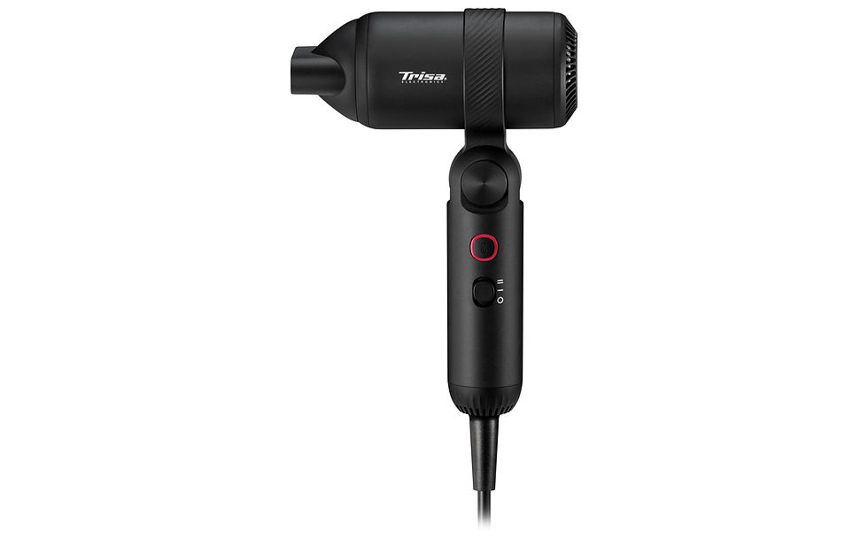 Miniaturbild: Trisa Haartrockner Ionic-T Bold Schwarz – 230V, 1100W, 4 Heizmodi, Ionen