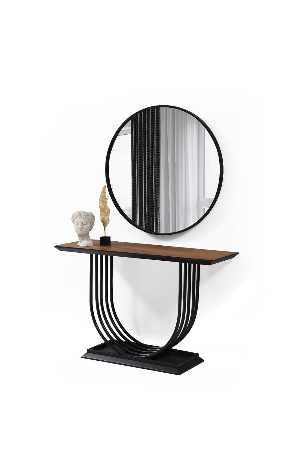 Messing Konsole Ecru