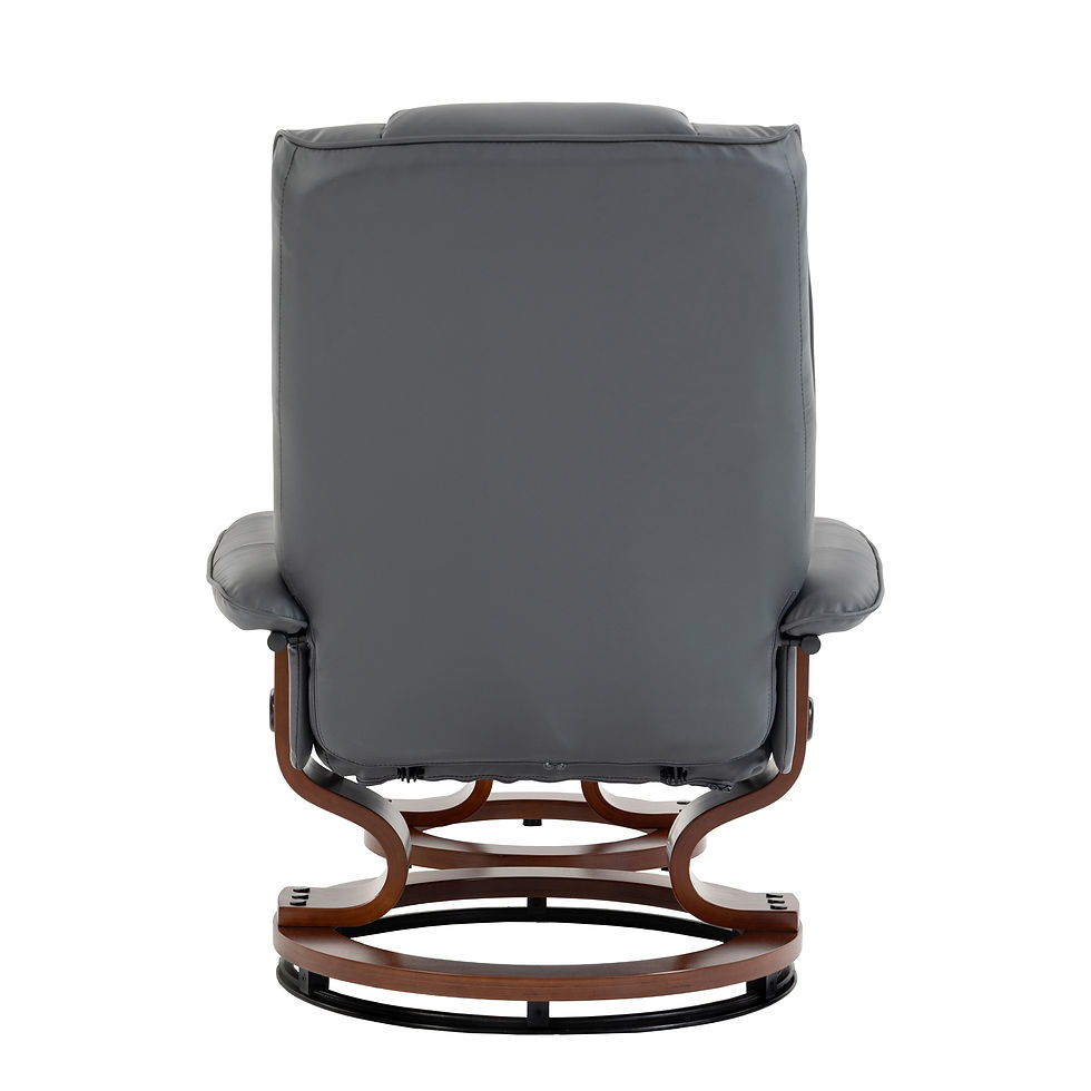 Miniaturbild: Relaxsessel VITALII mit Hocker Anthrazit