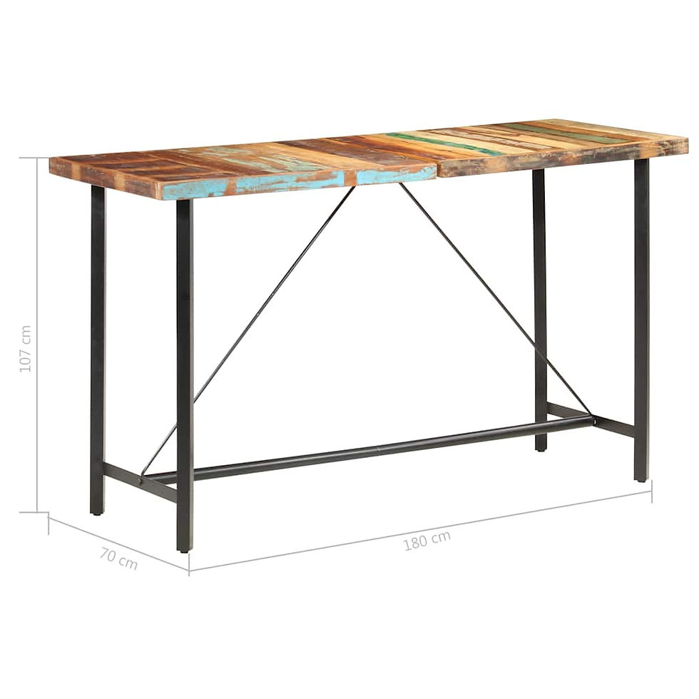Miniaturbild: 9-tlg. Bar-Set Recyceltes Massivholz und Echtleder