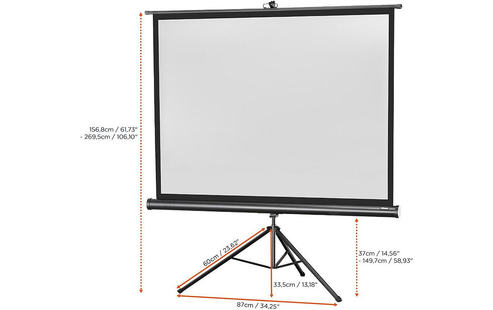 Miniaturbild: Celexon Stativleinwand Eco 133 x 100 cm 4:3
