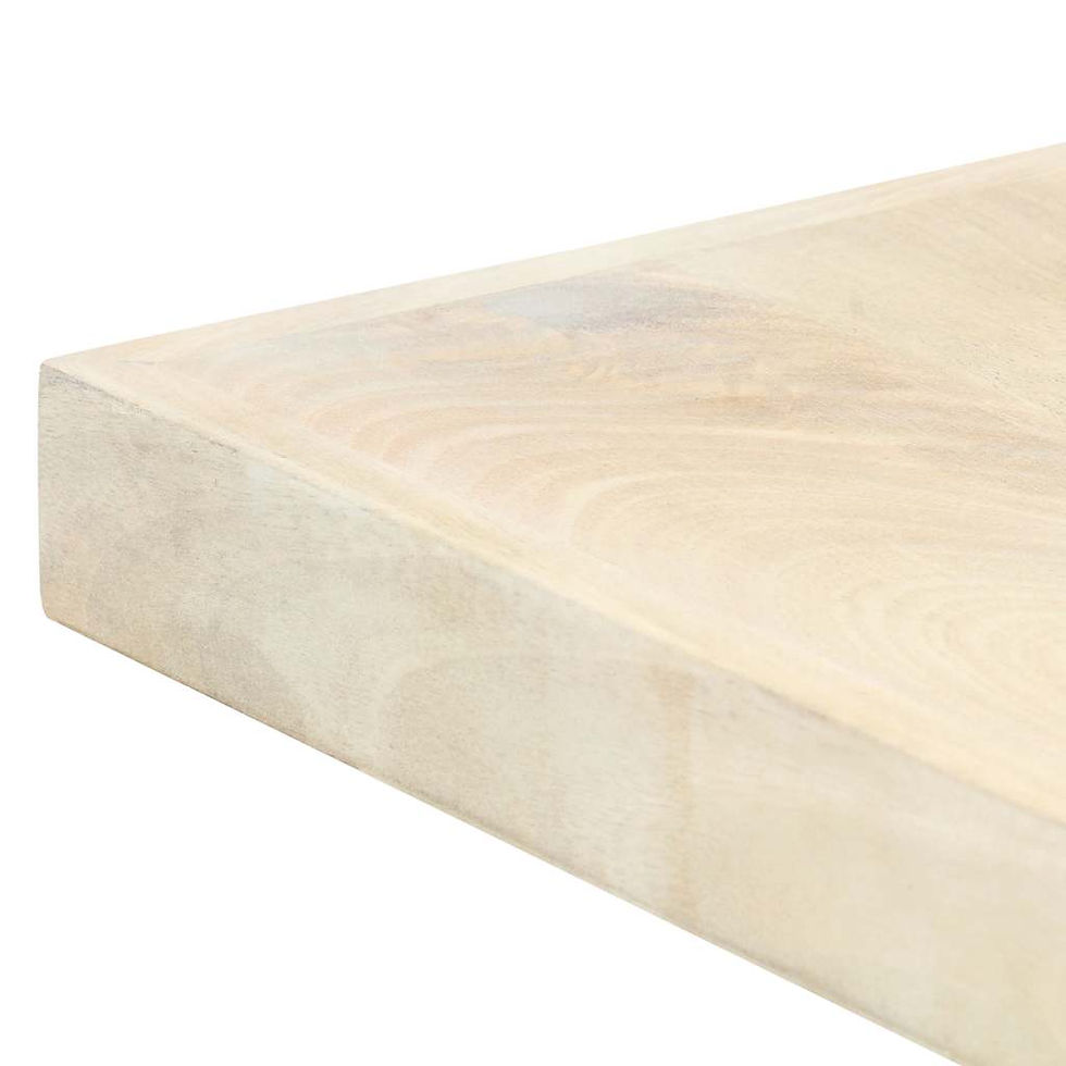 Miniaturbild: Esstisch Weiß 200×100×75 cm Massivholz Mango
