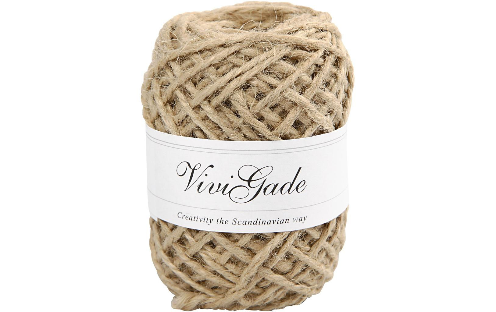 Creativ Company Kordel aus Hanf 1 mm/2 mm x 30 m, Beige – 30 m, natur